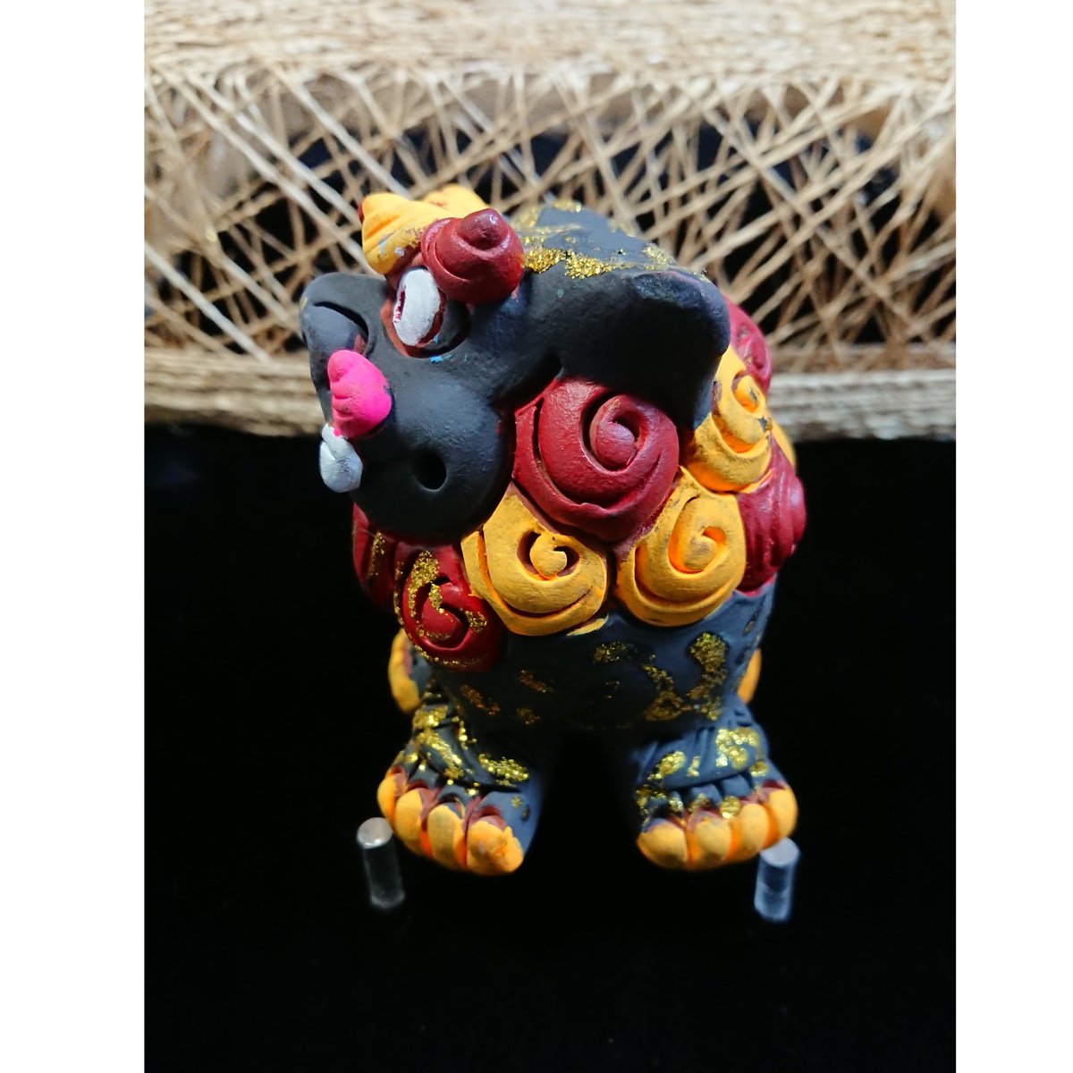 本格派シーサー 一対 Yahoo!オークション - S-436 島常賀「シーサー（一対）」壺屋焼