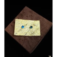 蓄光ホタルガラスピアス　No10（送料込）