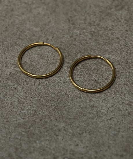 金属アレルギー対応 シンプルフープピアス 20mm サージカルステンレス swp19045ogg