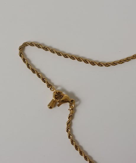 金属アレルギー対応 華奢ロープチェーンネックレス サージカルステンレス swn01065ogg