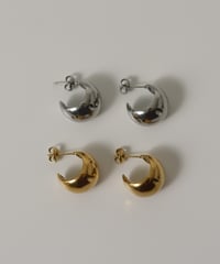 金属アレルギー対応 ラウンドドロップピアス サージカルステンレス swp18125ogg