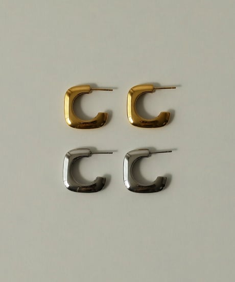 金属アレルギー対応 フラットデザインピアス サージカルステンレス swp03125ogg