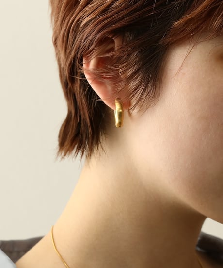 金属アレルギー対応 マットボリュームフープピアス 20ｍｍ サージカルステンレス swp13125ogg