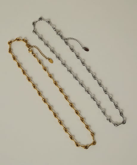 金属アレルギー対応 個性派デザインチェーンネックレス サージカルステンレス swn03065ogg