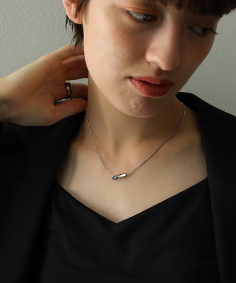 金属アレルギー対応 ニュアンストップデザインネックレス サージカルステンレス swn42085ogg