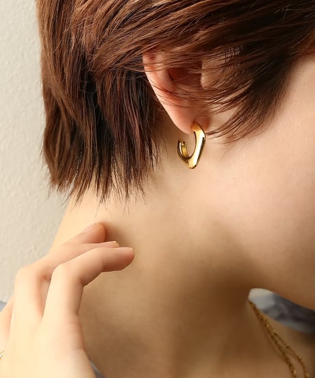 金属アレルギー対応 フラットデザインピアス サージカルステンレス swp03125ogg