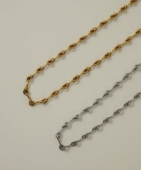 金属アレルギー対応 個性派デザインチェーンネックレス サージカルステンレス swn03065ogg