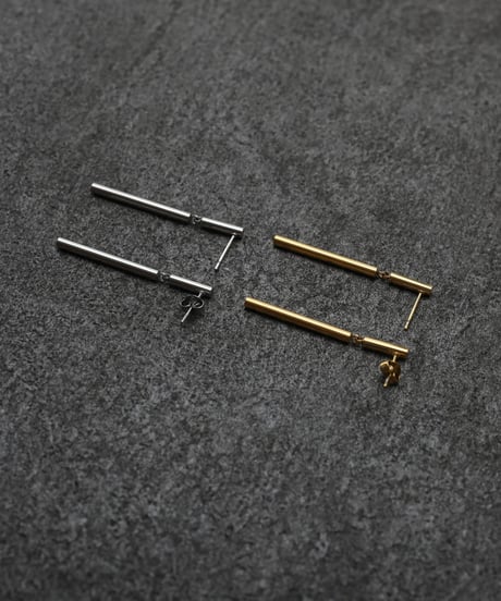 金属アレルギー対応 ストレートラインピアス 両耳用 サージカルステンレス swp41065ogg