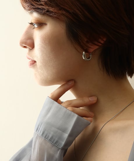 金属アレルギー対応 マットボリュームフープピアス 20ｍｍ サージカルステンレス swp13125ogg