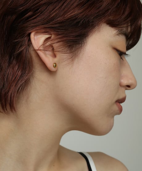 金属アレルギー対応 シンプル立体ボタンピアス 両耳用 サージカルステンレス swp17065ogg