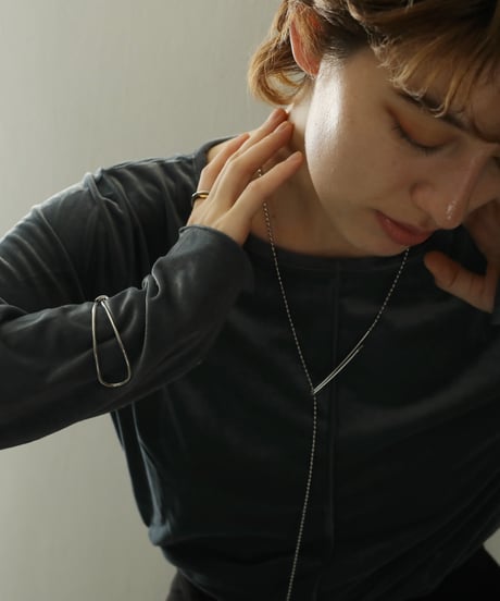 金属アレルギー対応 ボールチェーンYラインネックレス サージカルステンレス swn18085ogg