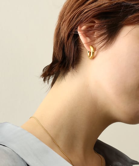 金属アレルギー対応 マットボリュームフープピアス 20ｍｍ サージカルステンレス swp13125ogg