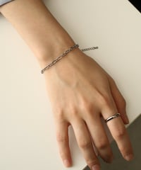 金属アレルギー対応 ニュアンススリムチェーンブレスレット サージカルステンレス swb23125ogg