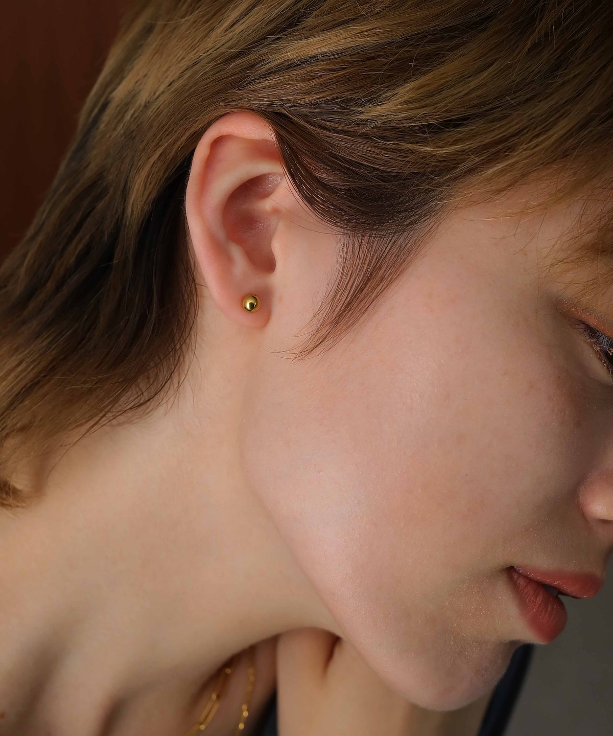 金属アレルギー対応 シンプルボールピアス 5mm サージカルステンレス