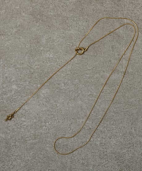 金属アレルギー対応 ノットチェーンロングネックレス サージカルステンレス swn07045ogg