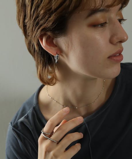 金属アレルギー対応 ボリュームハートモチーフピアス サージカルステンレス swp09085ogg