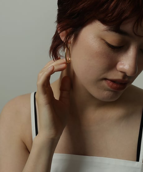 金属アレルギー対応 ニュアンスウェービングピアス サージカルステンレス swp36125ogg