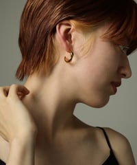 金属アレルギー対応 ニュアンスドロップラウンドピアス 両耳用  サージカルステンレス swp13065ogg