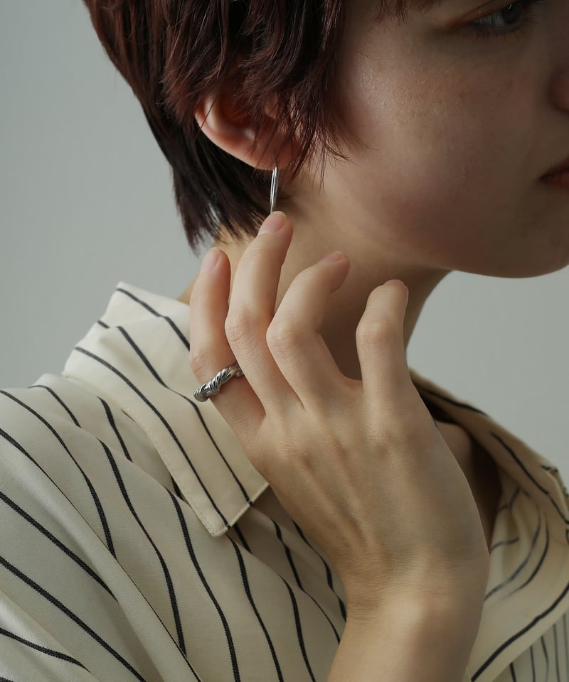 金属アレルギー対応 シンプルフープピアス 25mm サージカル