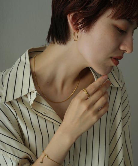 金属アレルギー対応 シンプルフープピアス 25mm サージカルステンレス swp20045ogg
