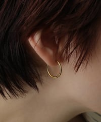 金属アレルギー対応 シンプルフープピアス 17mm サージカルステンレス swp18045ogg