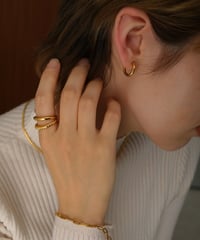 金属アレルギー対応 ２WAYフープイヤーカフ 15mm 両耳用 swy11045ogg