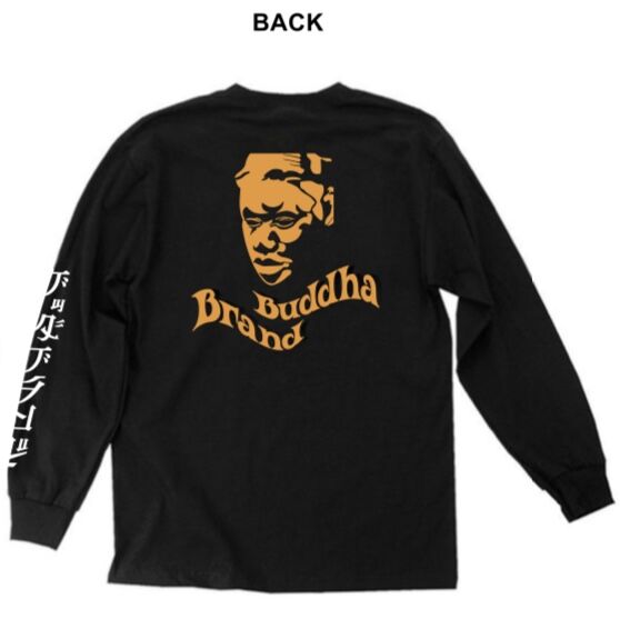 BuddhaBrand ブッダブランド ロングTシャツ (黒/オレンジ BuddhaBrand ブッダブランド ロングTシャツ (黒/オレンジ