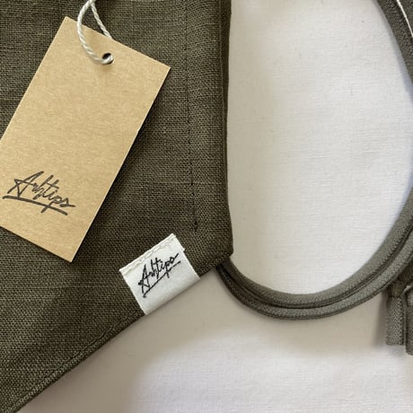 KIDS JAPAN LINEN DARK OLIVE  (size 0~2)