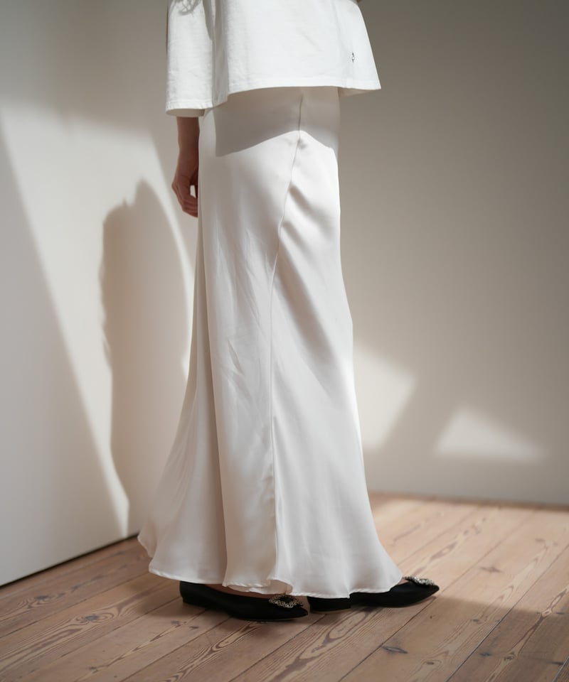 スカート acka satin flare skirt satin flare skirt | Acka