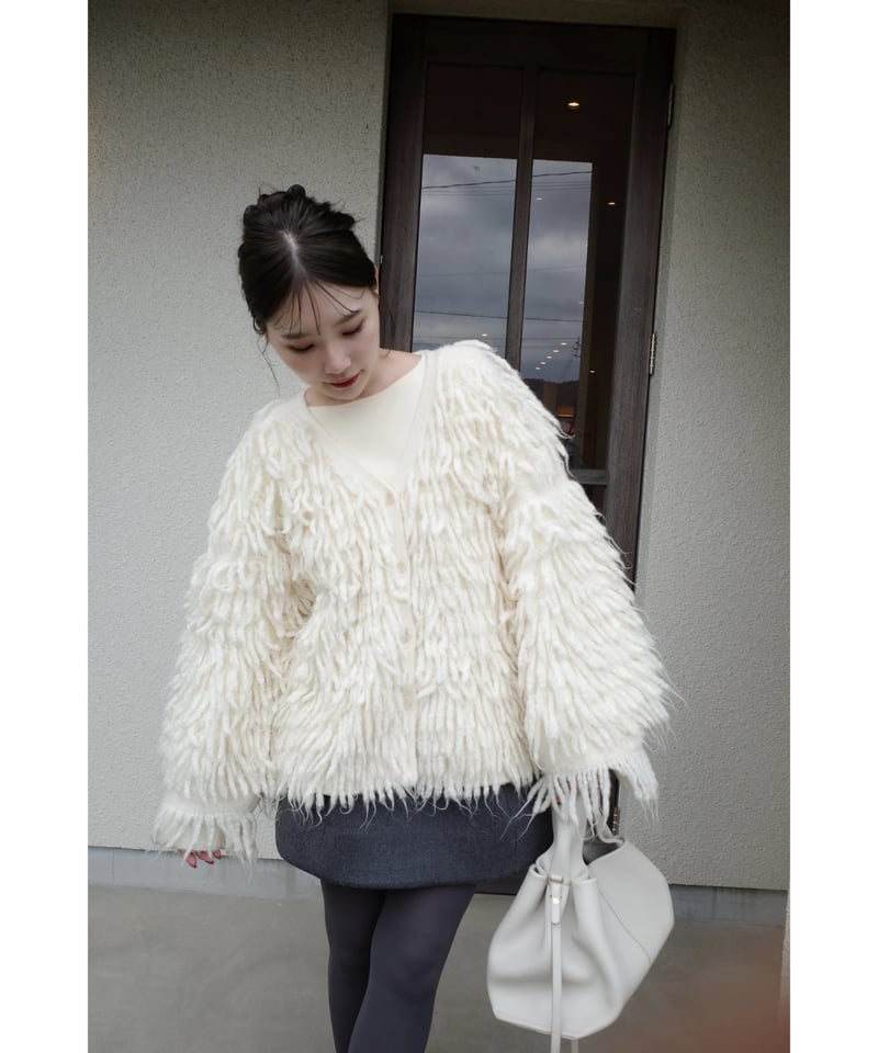 fringe volume cardigan | Acka.| エーシーケーエー|公式 fringe volume cardigan | Acka.| エーシーケーエー|公式