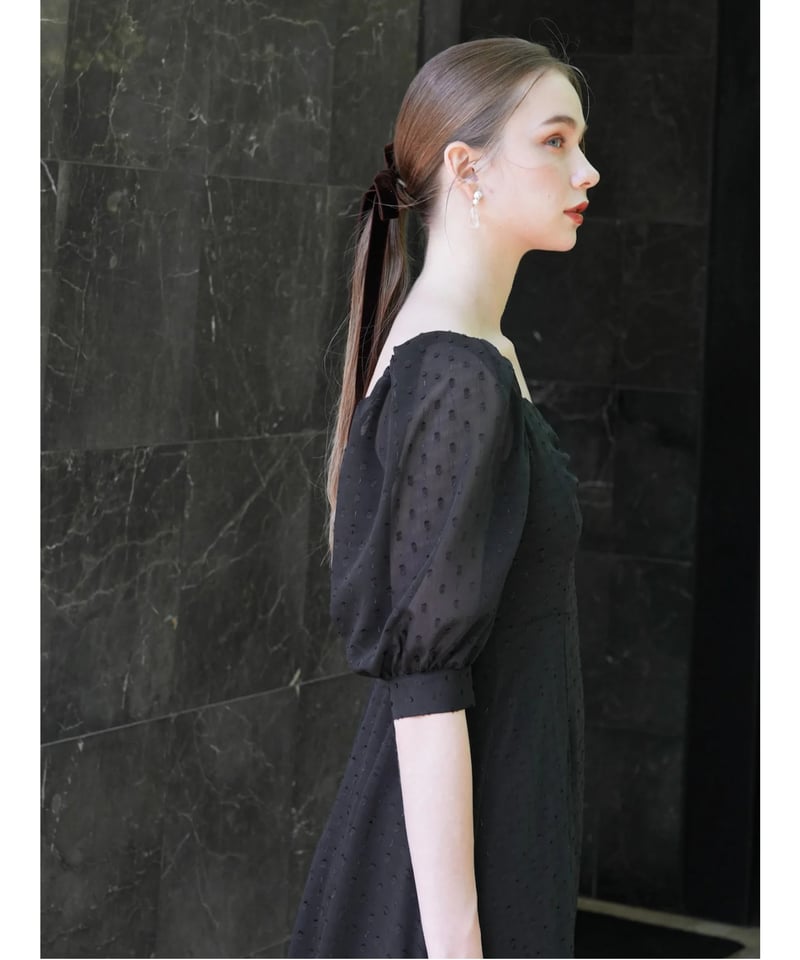 sheer dot puff one-piece | Acka.| エーシーケーエー|公式オン sheer dot puff one-piece | Acka.| エーシーケーエー|公式オン