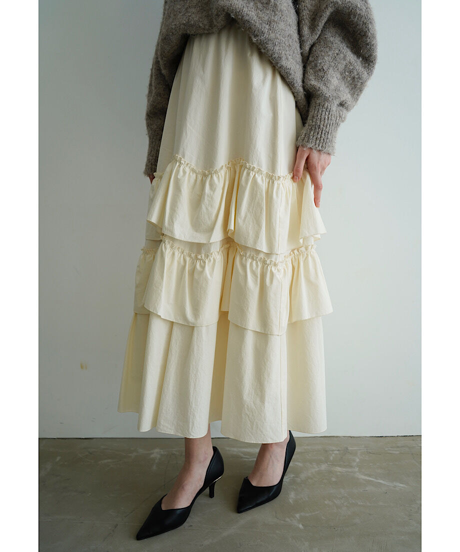 tiered frill skirt | 【Acka.】エーシーケーエー｜公式オンラインストア