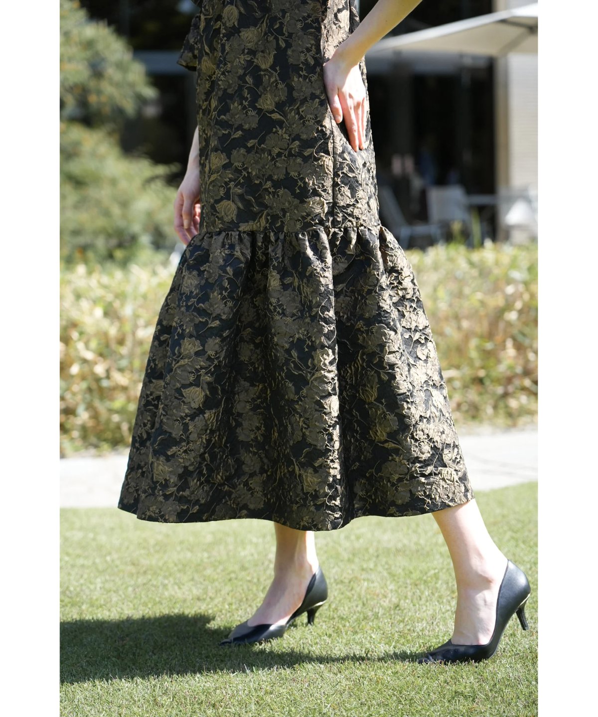 jacquard volume dress | Acka.| エーシーケーエー|公式 jacquard volume dress | Acka.| エーシーケーエー|公式