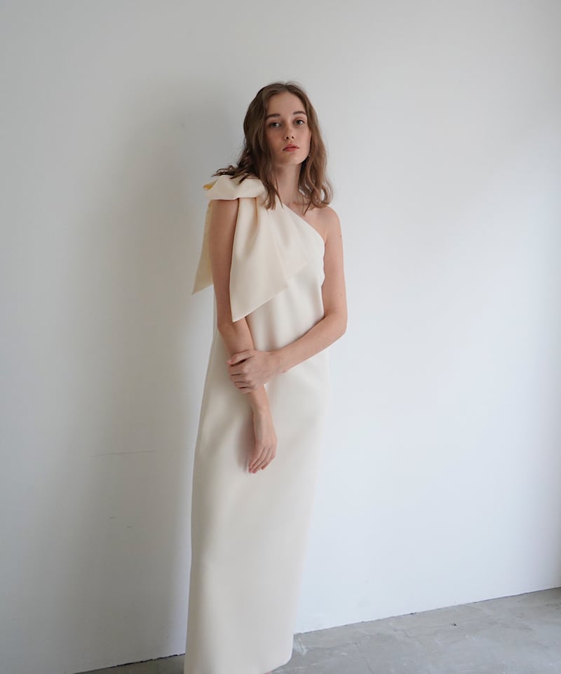 Acka. one shoulder point one piece ワンピース 新品未使用】acka one shoulder point one-piece