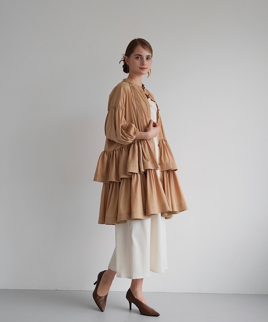 frill shirt one-piece | Acka.| エーシーケーエー|公式 frill shirt one-piece | Acka.| エーシーケーエー|公式