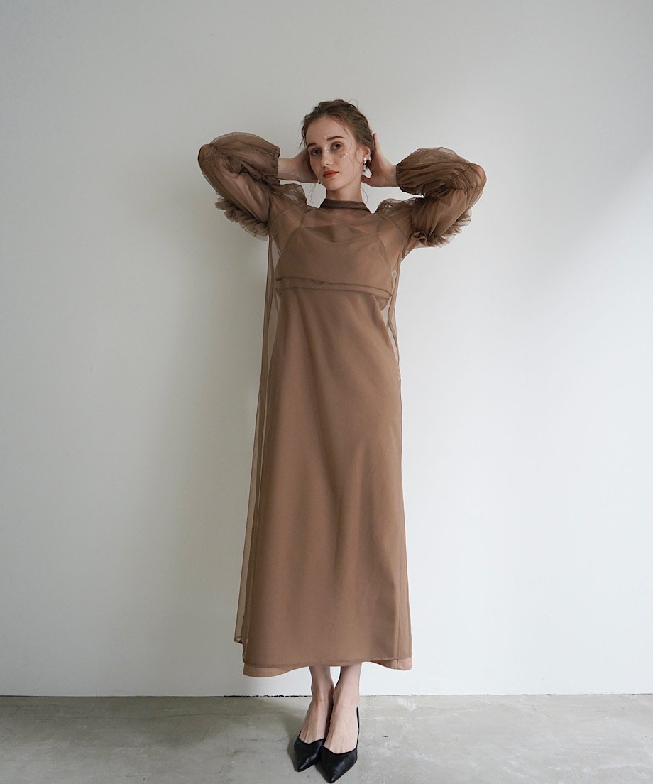 tulle sheer one-piece | Acka.｜ エーシーケーエー｜公式オンラインストア 