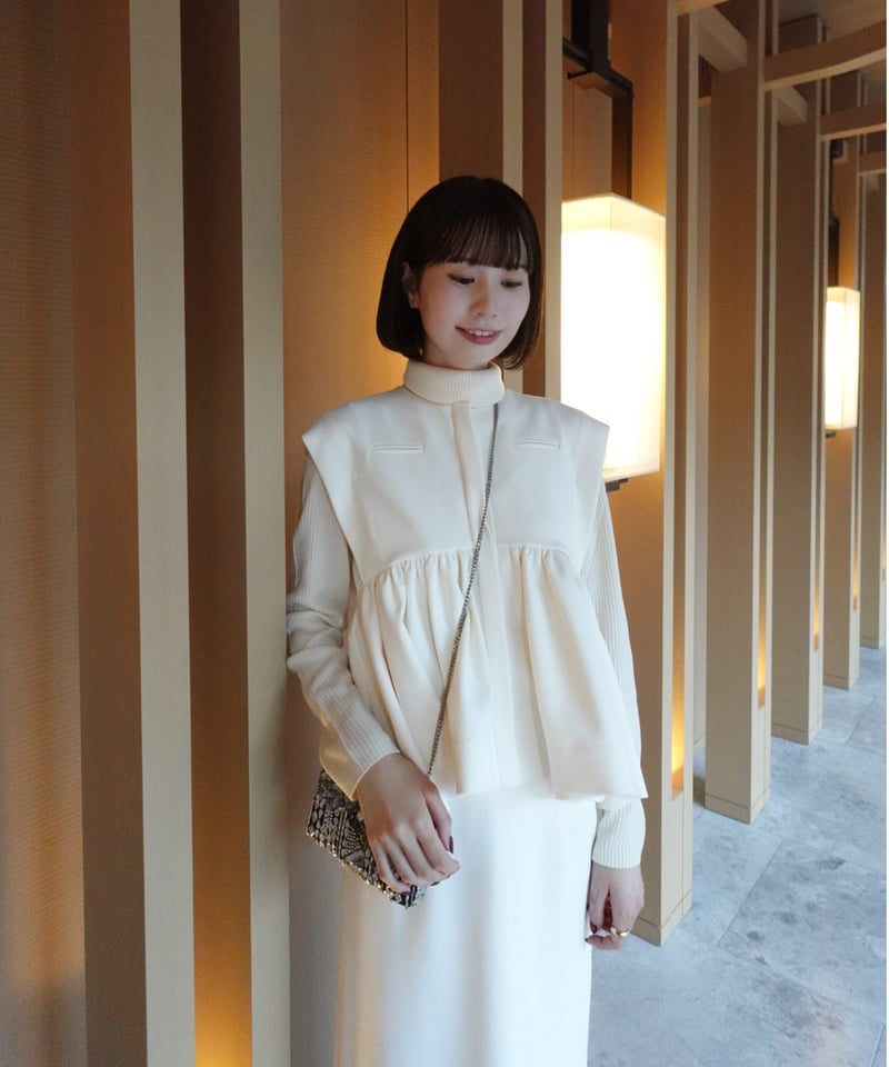 georgette peplum tops | Acka.｜ エーシーケーエー｜公式オンラインストア