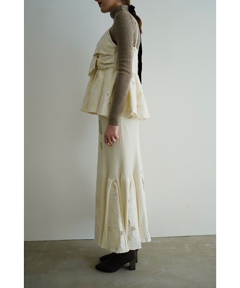 jacquard knit skirt（ivory） | 【Acka.】エーシーケーエー｜公式...