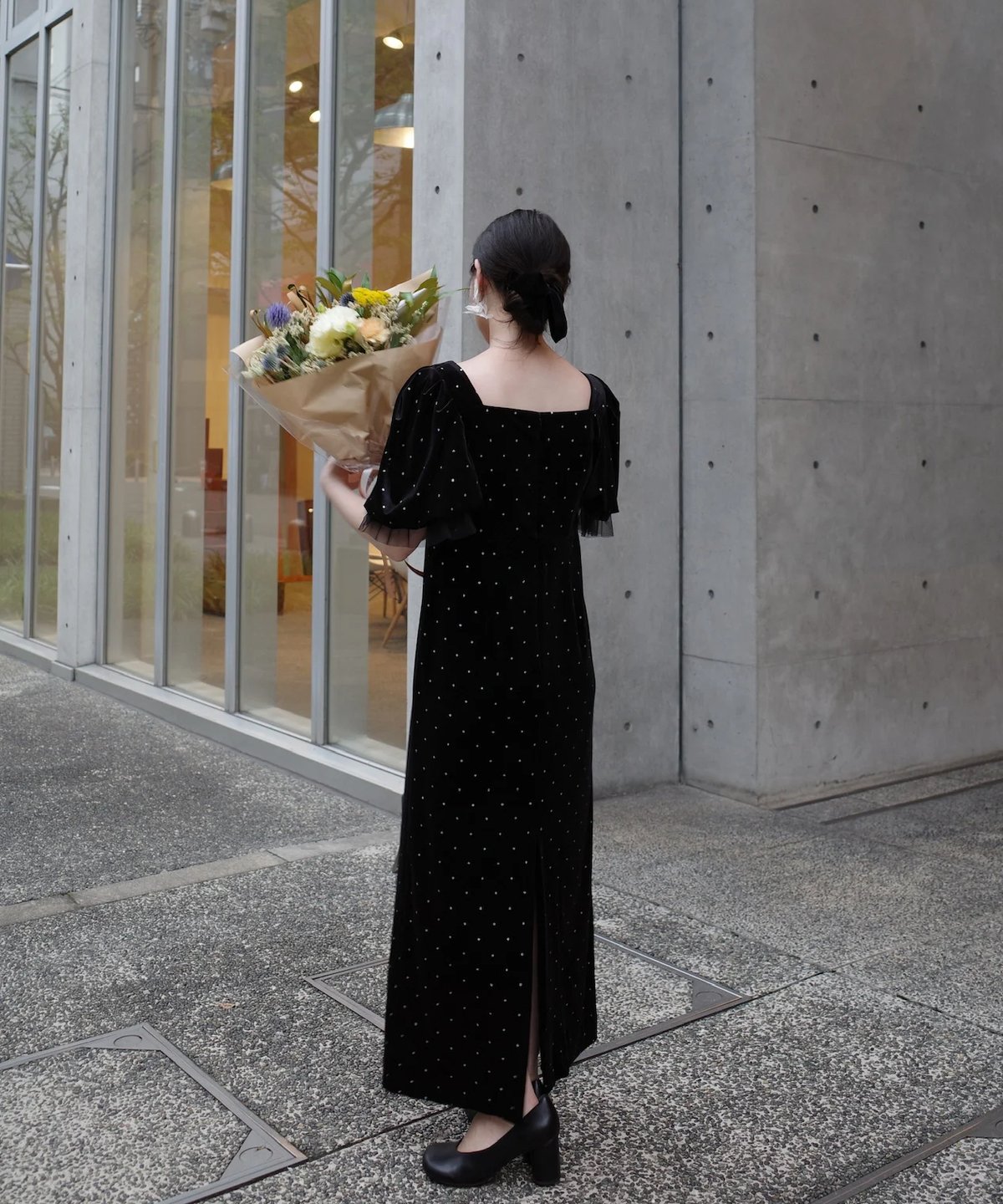 bijou dot velours dress | Acka.| エーシーケーエー|公式 bijou dot velours dress | Acka.| エーシーケーエー|公式