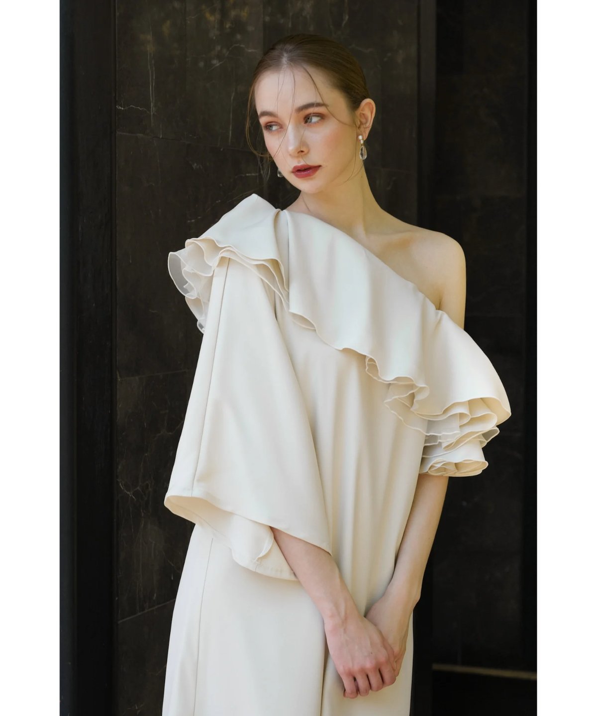 frill shoulder lady dress | Acka.| エーシーケーエー|公式オ frill shoulder lady dress | Acka.| エーシーケーエー|公式オ