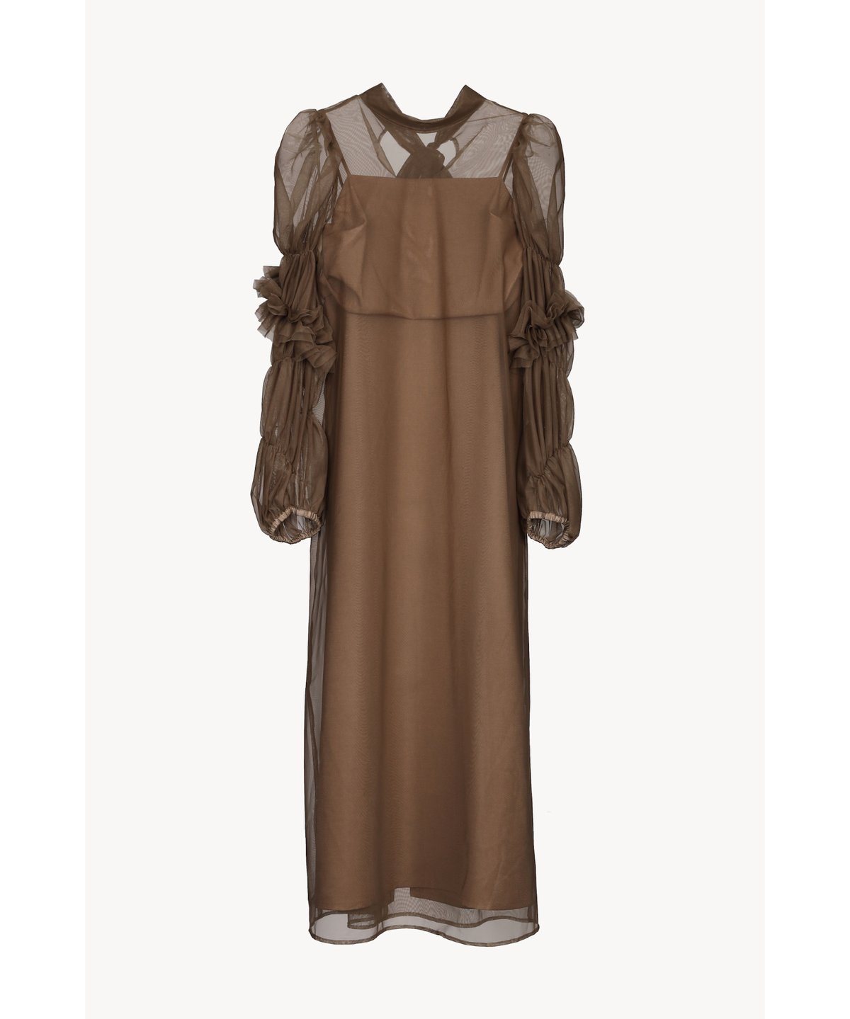 tulle sheer one-piece ( brown ) | 【Acka.】エーシーケー...