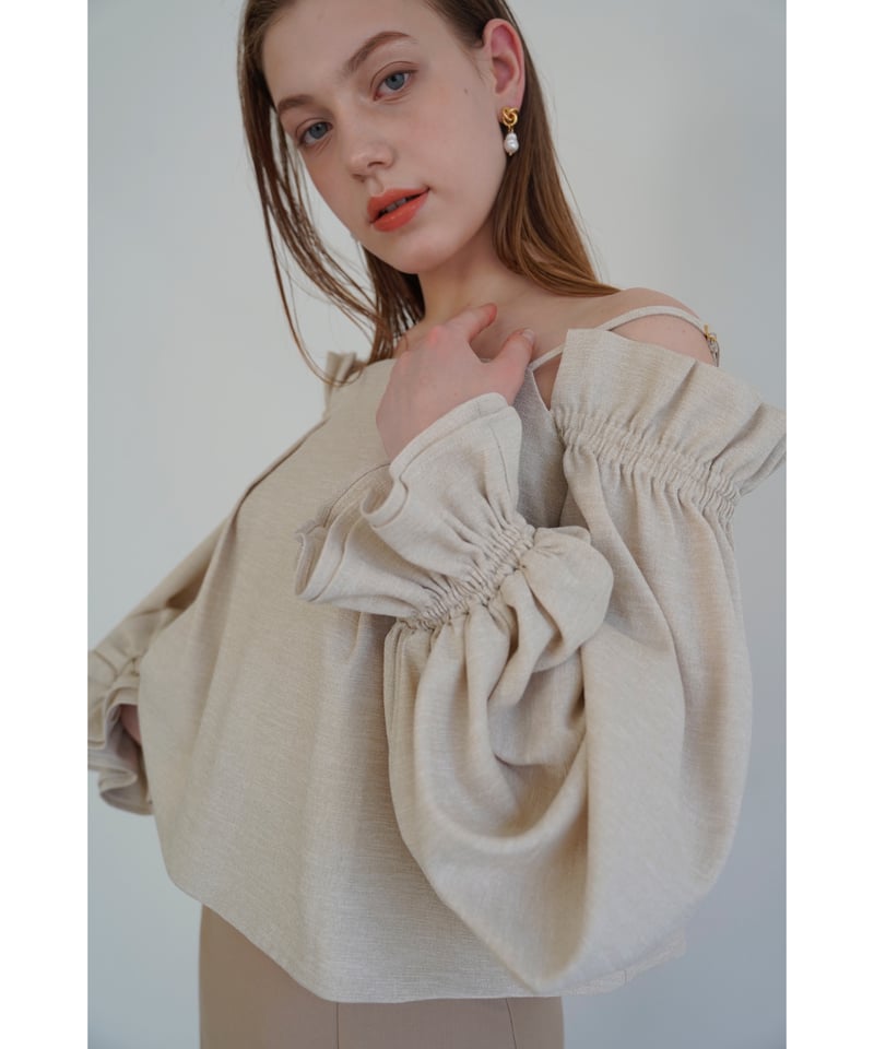 Acka puffy cami blouse