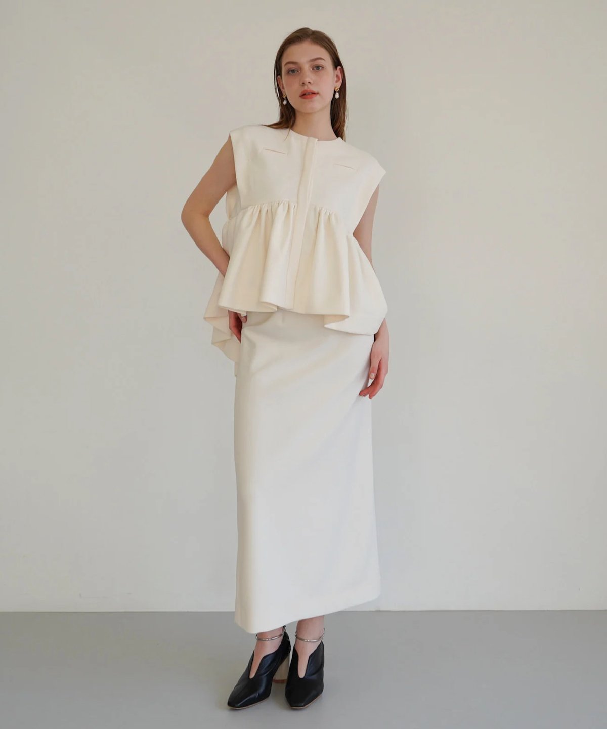 georgette pencil skirt | Acka.｜ エーシーケーエー｜公式オンライ