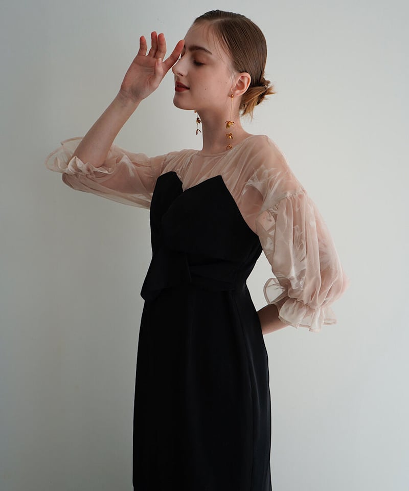 sheer puff dress（black） | 【Acka.】エーシーケーエー｜公式オンラ