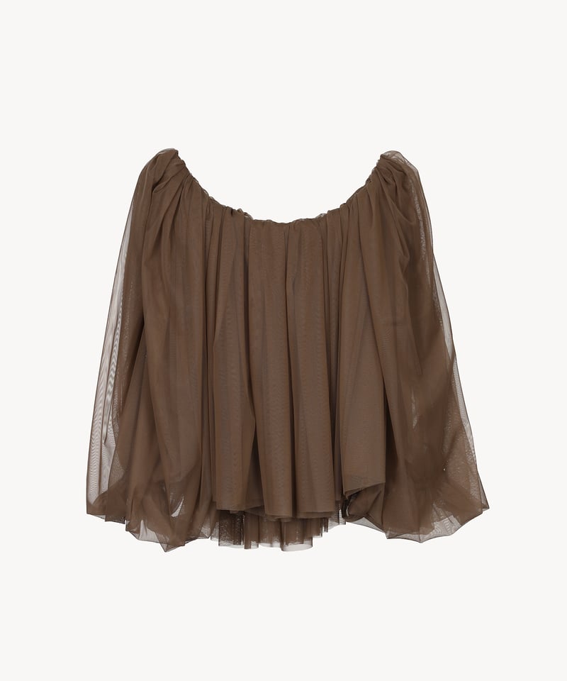 tulle shirring blouse | Acka.｜ エーシーケーエー｜公式オンラインストア