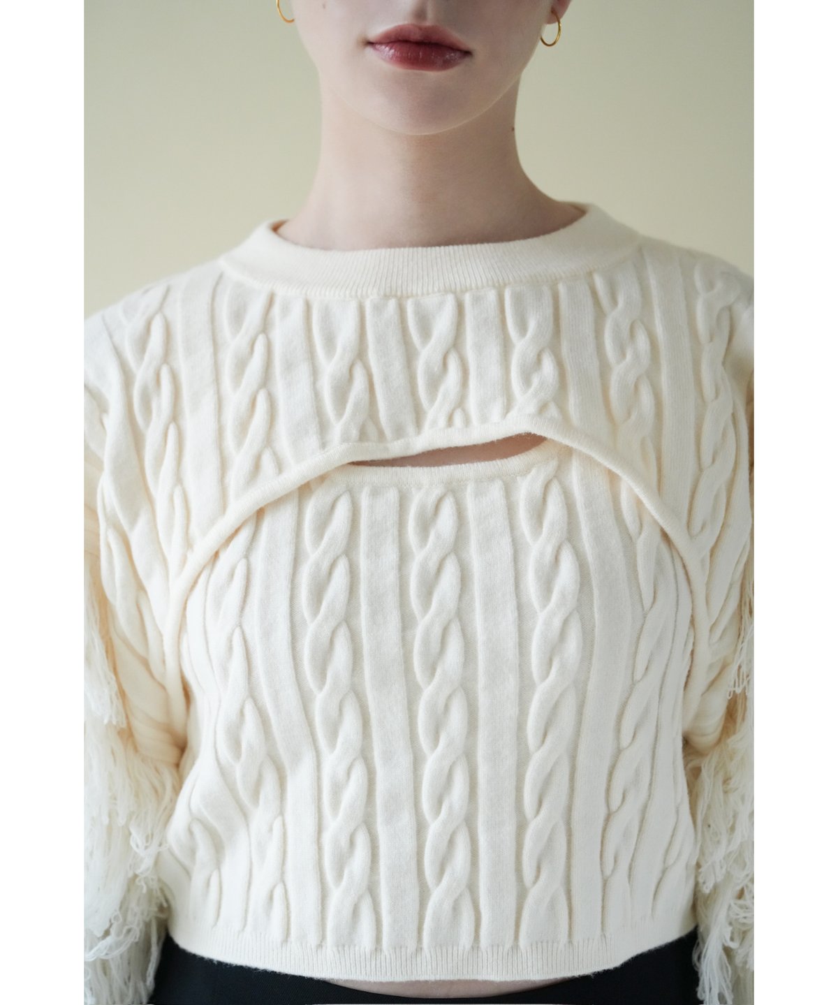 Acka fringe short knit