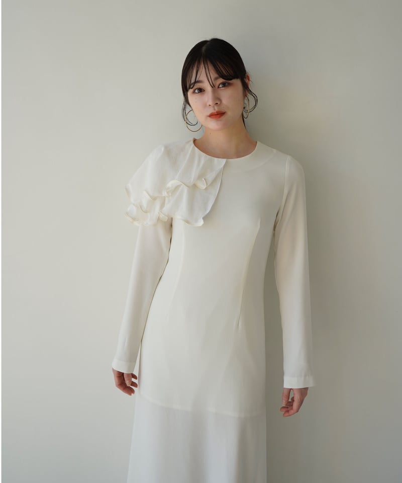 ワンピース acka balloon sleeve pencil one-piece - ワンピース