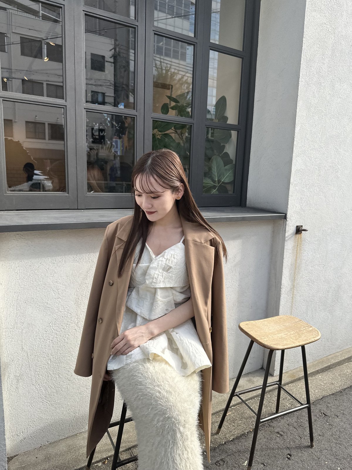 acka jacquard peplum bustier ビスチェキャミ