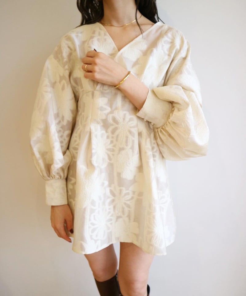 jacquard mini dress（white） | 【Acka.】エーシーケーエー｜公式...