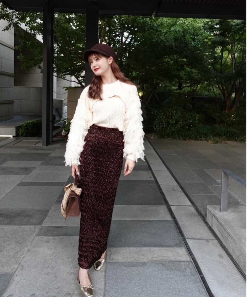 Acka fringe short knit Acka fringe short knit